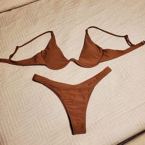 Size M (8/10) Brown Bikini
